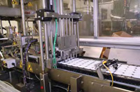Using a Bosch Rexroth servo automation system, the case packer from Soleri Design/Automation Inc. integrates seamlessly with an upstream cup-filling machine for more efficiency in the overall packaging line and smooth work flow—something for which those touring a food plant should be on the lookout.