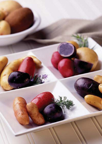 Formulators today are taking advantage of the many different varieties of potato, including whites, russets, fi ngerlings, reds, purples, and yellows. These potatoes—and potatobased derivatives—are helping to expand applications while providing nutritional value.