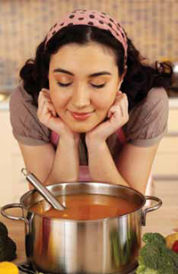 The use of aroma technology may enhance the saltiness perception of products such as soup.