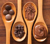 Chocolate has many forms and is an ingredient in many products.
