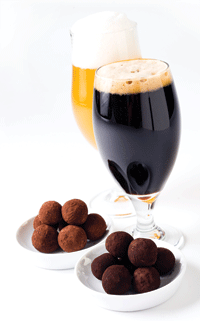 Chocolate and beer complement one another in truffle prototypes developed by David Michael & Co.