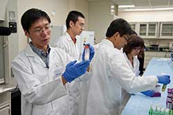 Laboratory analysts receive training
