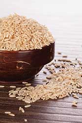 Brown rice is processed to create fiber and protein ingredients.