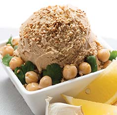 Ice cream can include ingredients like hummus