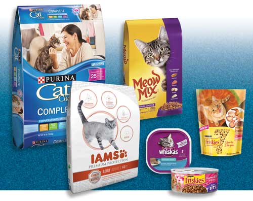 These are some of the top brands of cat food.