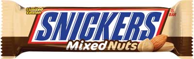 Snickers Mixed Nuts bar
