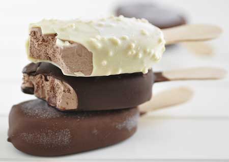 Chocolate ice cream bars