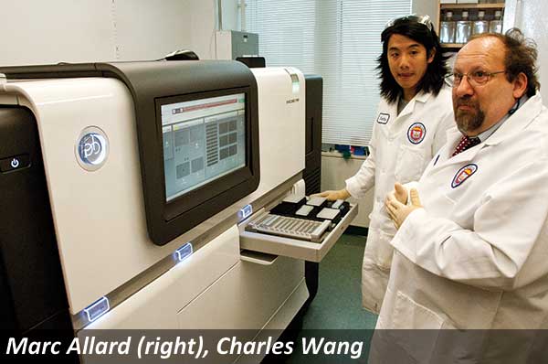 Marc Allard (right) and Charles Wang