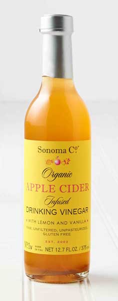 Sonoma Co. apple cider–infused drinking vinegar 