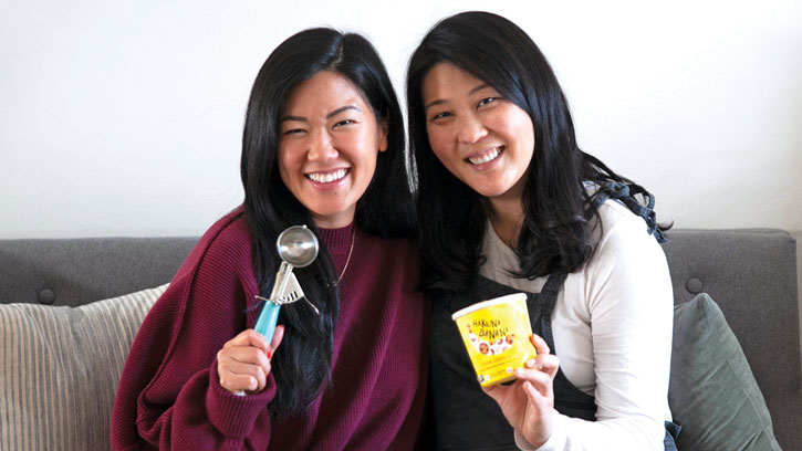 Hakuna Brands co-founders Mollie Cha (left) and Hannah Hong