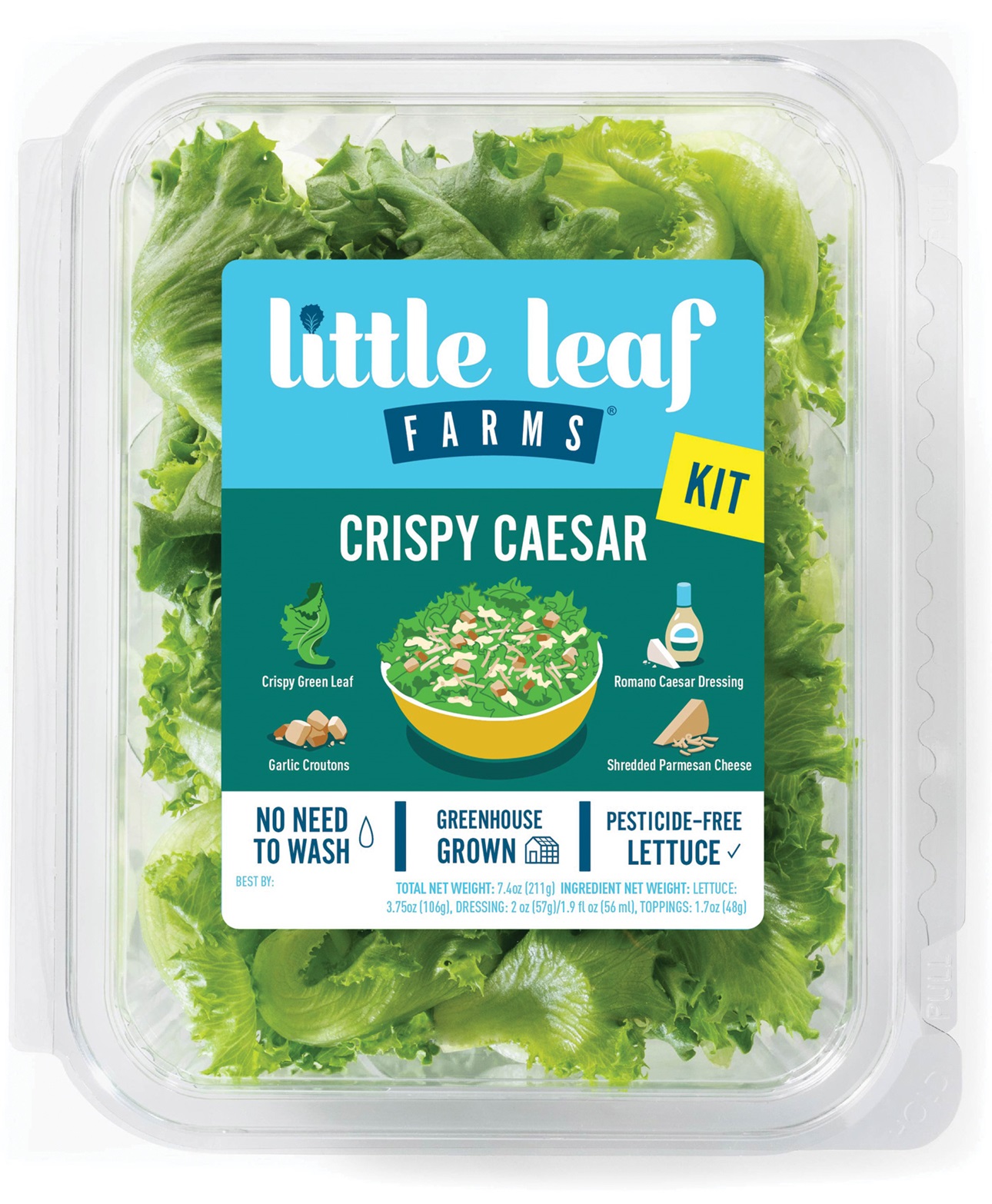 Little Leaf Farms Crispy Caesar salad kit