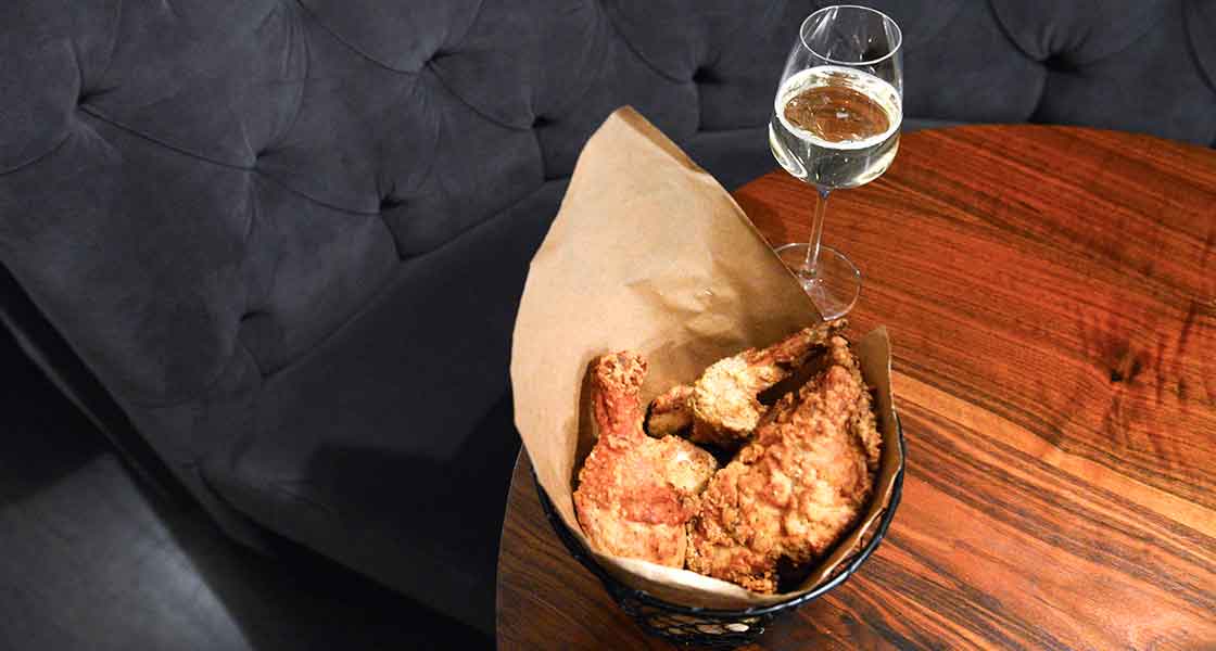 Birds & Bubbles Fried Chicken and Champagne