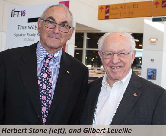 Herbert Stone (left), and Gilbert Leveille