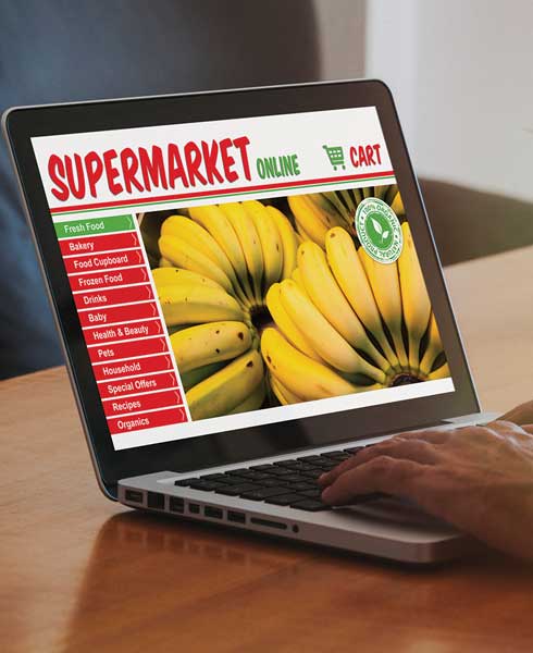 Shopping for groceries online