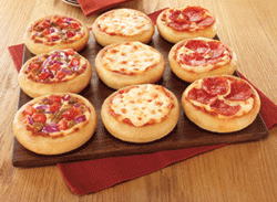 Pizza Hut Sliders are mini pizzas that allow customers to choose up to three combos with multiple topping options.