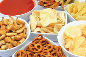 Some food manufacturers have reduced sodium in foods like salty snacks.