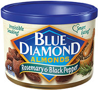 Blue Diamond Almonds with rosemary and black pepper appeals to Millennial consumers in search of new flavors.