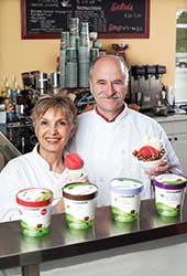 Snoqualmie Ice Cream’s founders Shahnaz and Barry Bettinger.