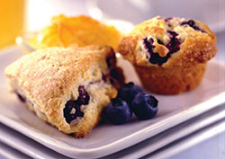 Blueberry baked products