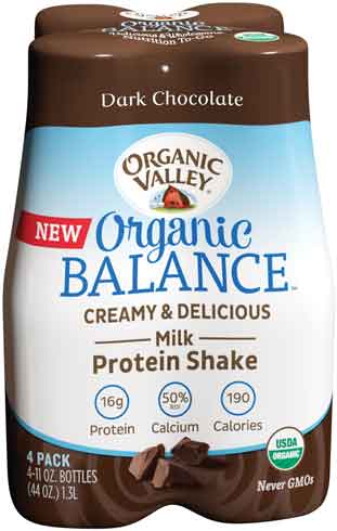 Organic Balance milk protein shake from Organic Valley.