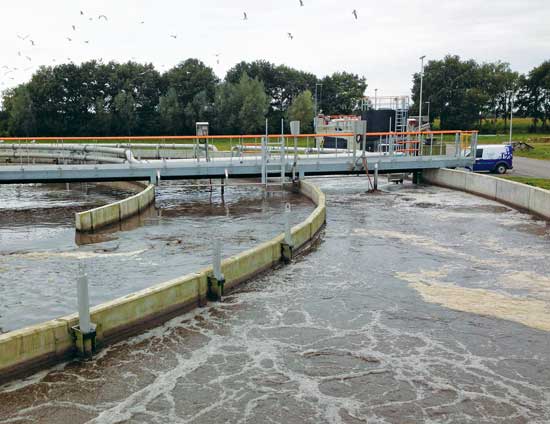 Part of a dairy manufacturer’s wastewater treatment system.