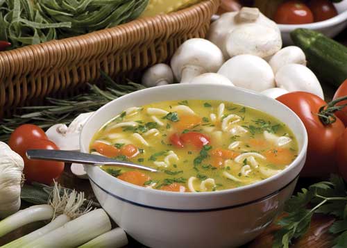 Savorboost seasoning in soup