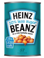 Heinz 50% Less Sugar Beanz