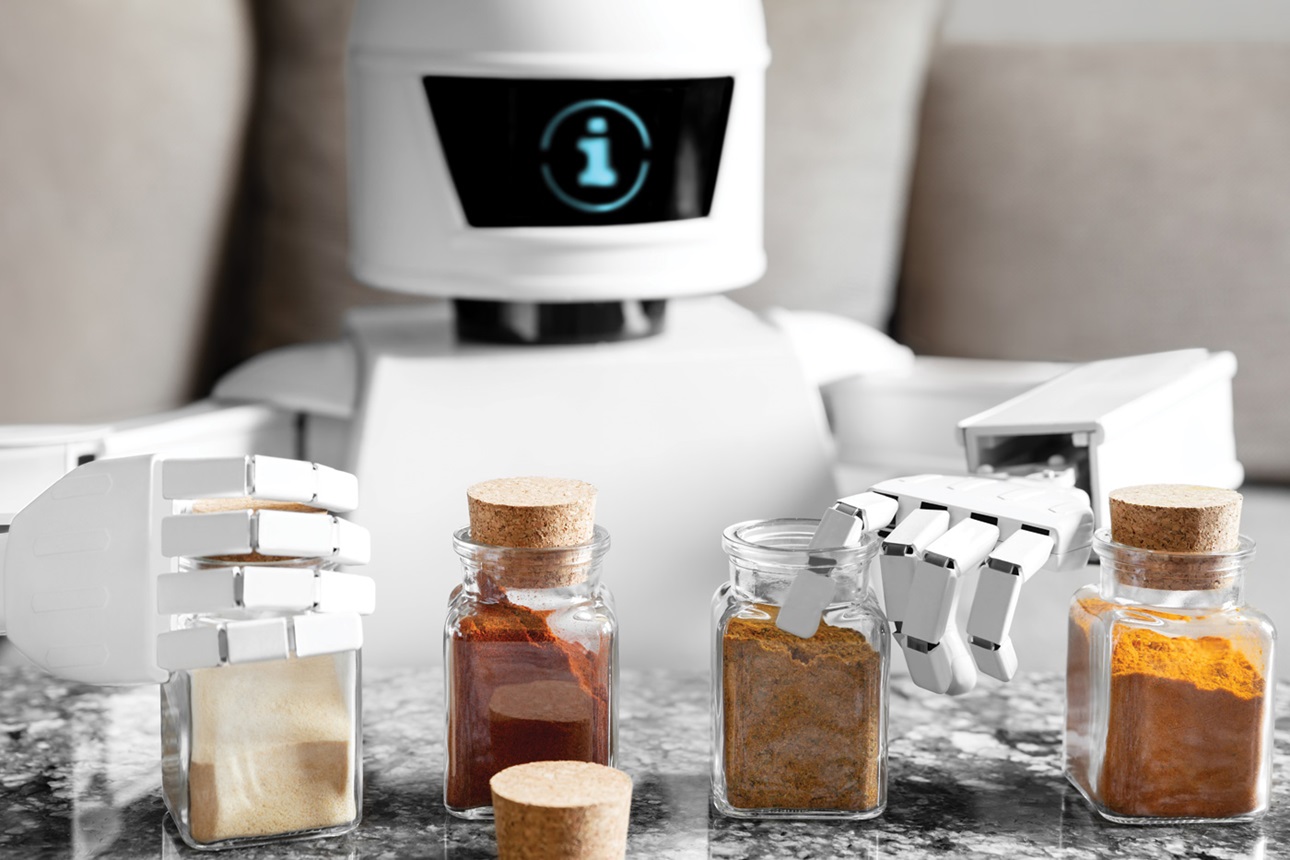 AI-powered robot with spices.
