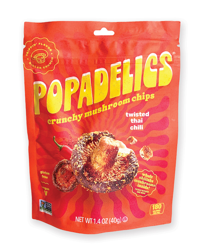 Popadelics Crunchy mushroom chips