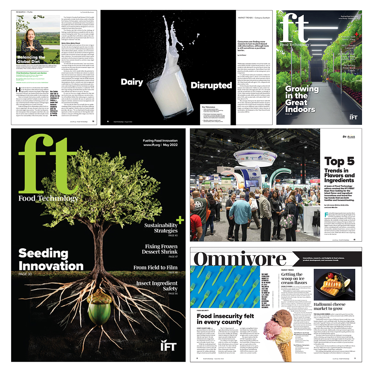 Food Tech Magazine Collage