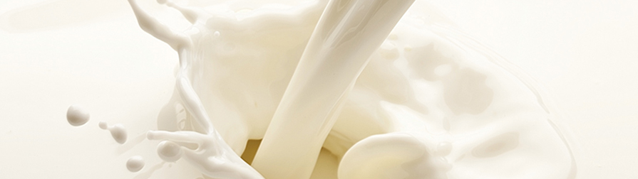 Dairy division milk pouring and splashing