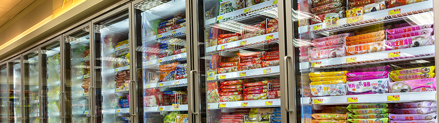 Frozen Foods Division grocery store refrigerators