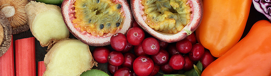 Fruit Division - close up on various fruit types