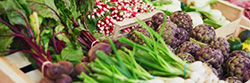 Fresh produce at a market