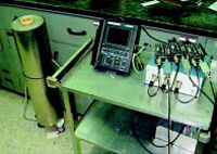 Experimental magnetic thermometry setup at NCFST for measuring temperature of simulated food particles during aseptic processing