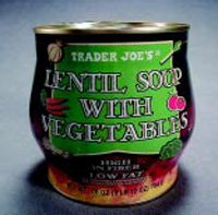 Fig. 1—Contoured can for Trader Joe’s low-acid particulate soup, a three-piece steel can with a full-panel easy-open end.