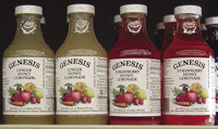 Juices pasteurized by PEF are being marketed by Genesis Juice Cooperative in the Portland, Ore., area. Labels state that the product is “Processed by Pulsed Electric Field.”