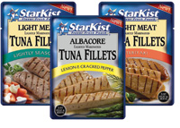 Starkist Tuna Fillets are among the newest products packaged in retort pouches.