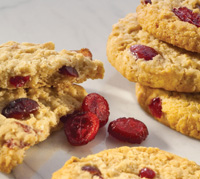 Flavored sweetened dried cranberries have high processing tolerance, delivering flavor and texture to cookies, bagels, breads, and other applications.