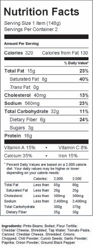 Preparation of Nutrition Facts panels on food labels are just one application of software packages available to food manufacturers.