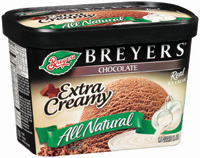 Breyers ice cream utilizes PMC square-round containers closed with a Double H Plastics snap-on insert injection-molded lid.