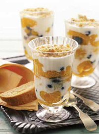 Yogurt is a common food containing probiotics. The use of probiotics has expanded into other applications such as tea nutrition bars, and confections.