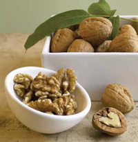 In addition to containing a high amount of alpha-linolenic acid, walnuts rank high in antioxidants and provide a convenient source of protein (4 g) and fiber (2 g).
