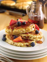 SunRich Foods created the mix for Multigrain ‘N Nut Pancakes, which incorporates both blanched and toasted almonds, adding fiber to create a healthier variation of this breakfast favorite. Almonds are said to lower LDL cholesterol, the so-called “bad” cholesterol.