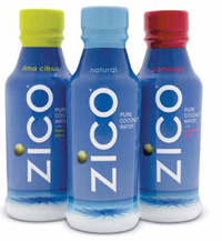ZICO coconut water is produced using a flash pasteurization process. 