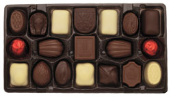 It's not commercialized yet, but self-sorting packaging technology from Benson Group eventually may transform the process of enjoying boxed chocolates.