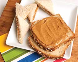 Chicory root fiber added to peanut butter