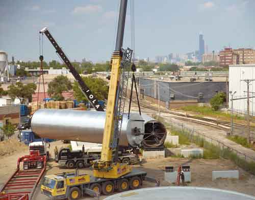 Anaerobic digester installed at The Plant in Chicago.