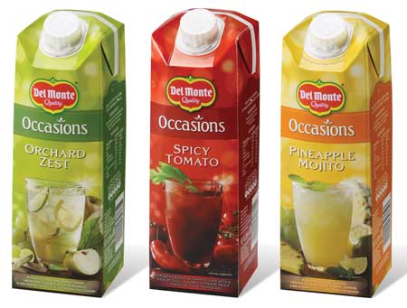 Del Monte Occasions fruit-based juice drinks