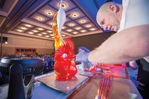 Chef doing a demonstration